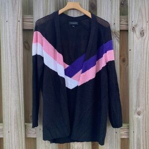 Lane Bryant open front chevron boyfriend cardigan